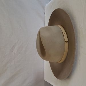 NEW Phenix Wide Brim Wool & Leather Fedora